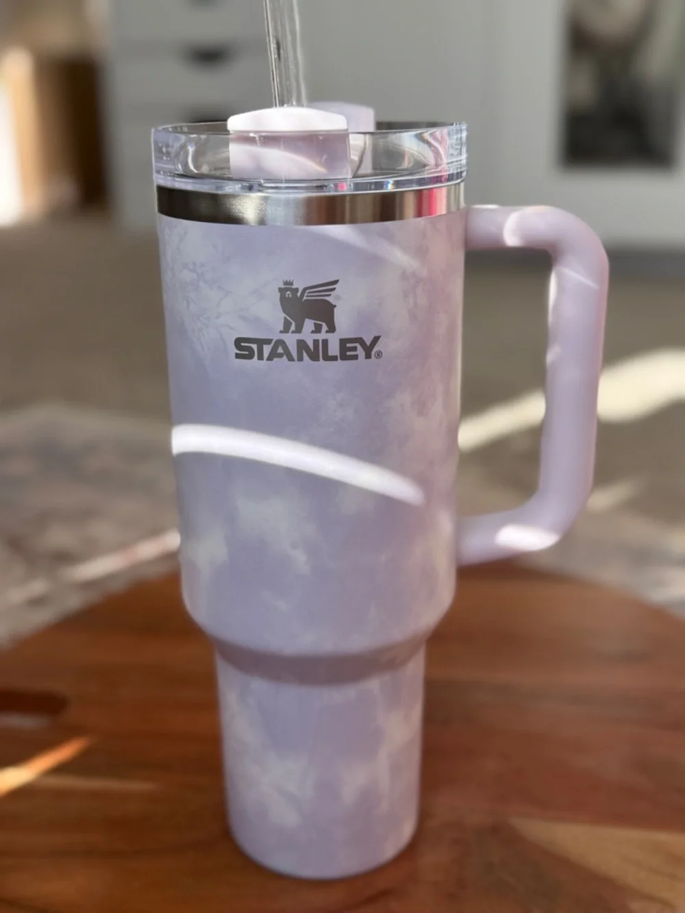 Stanley Lavender Cloud Marble 40 OZ Travel Tumbler with Handle - Picture 3 of 16